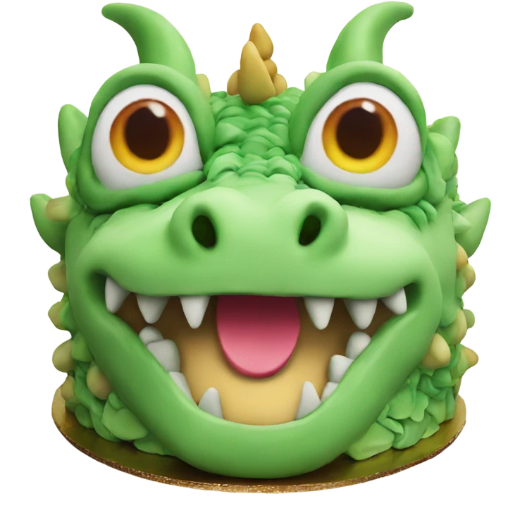 Dragon cake emoji