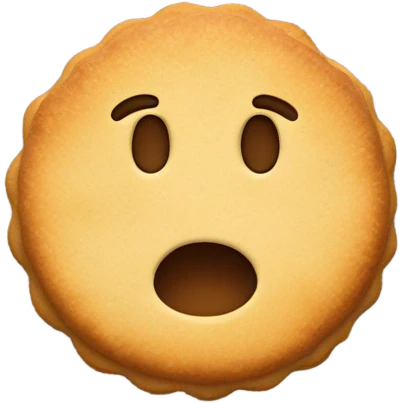 Rubbing a biscuit  emoji