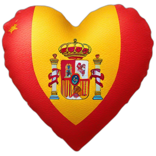 heart with spain flag emoji