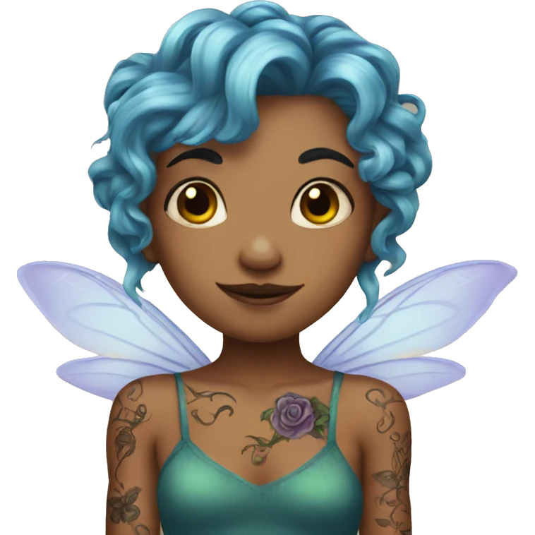 Fairy with tattoos emoji