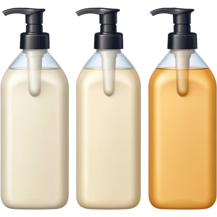 Realistic cleaning essentials with cream color emoji