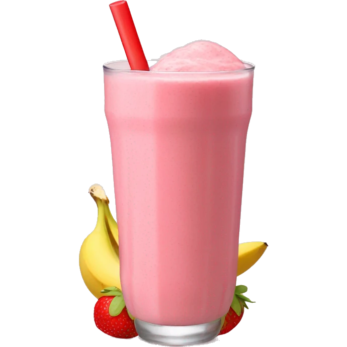 Strawberry banana smoothie emoji