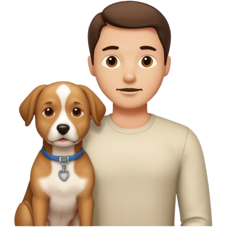 Man face dog body emoji