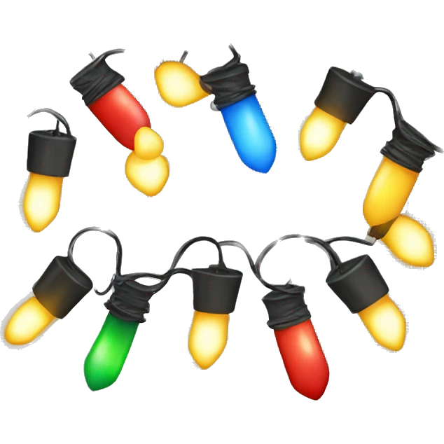Christmas lights emoji