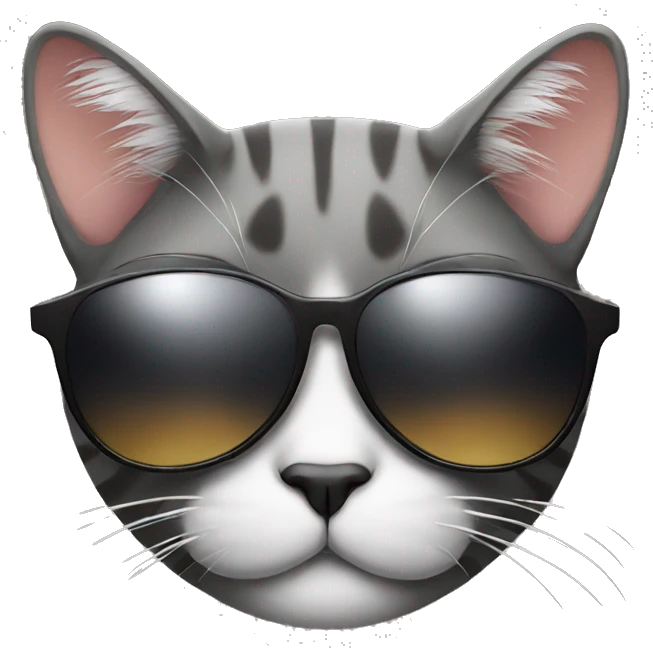Cat with sunglasses emoji