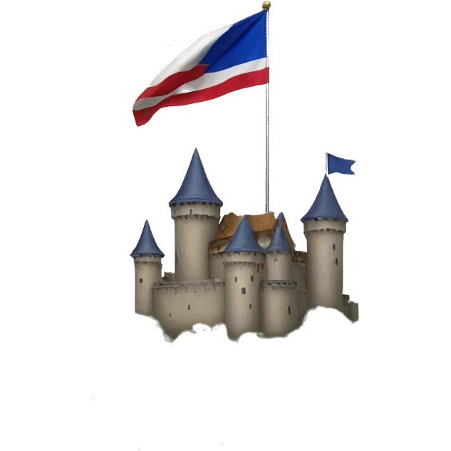 castle with flag emoji