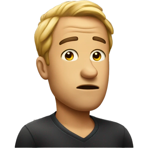 Shrugging shoulders emoji