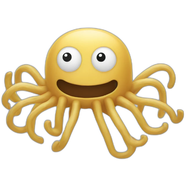 Flying spaghetti monster emoji