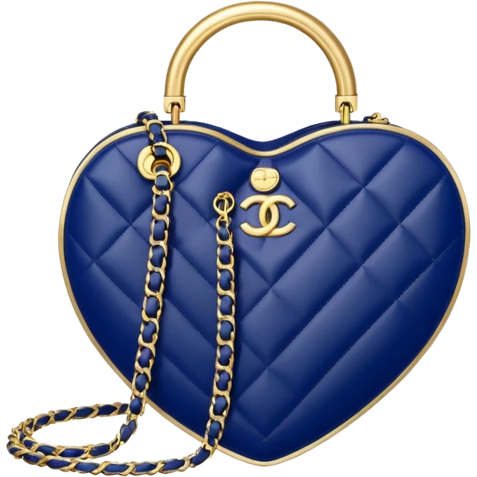 chanel heart shape bag white color bag emoji