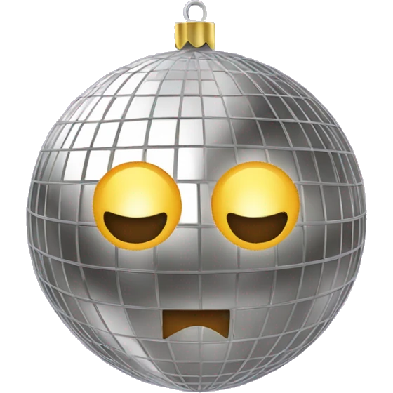 Christmas disco ball  emoji
