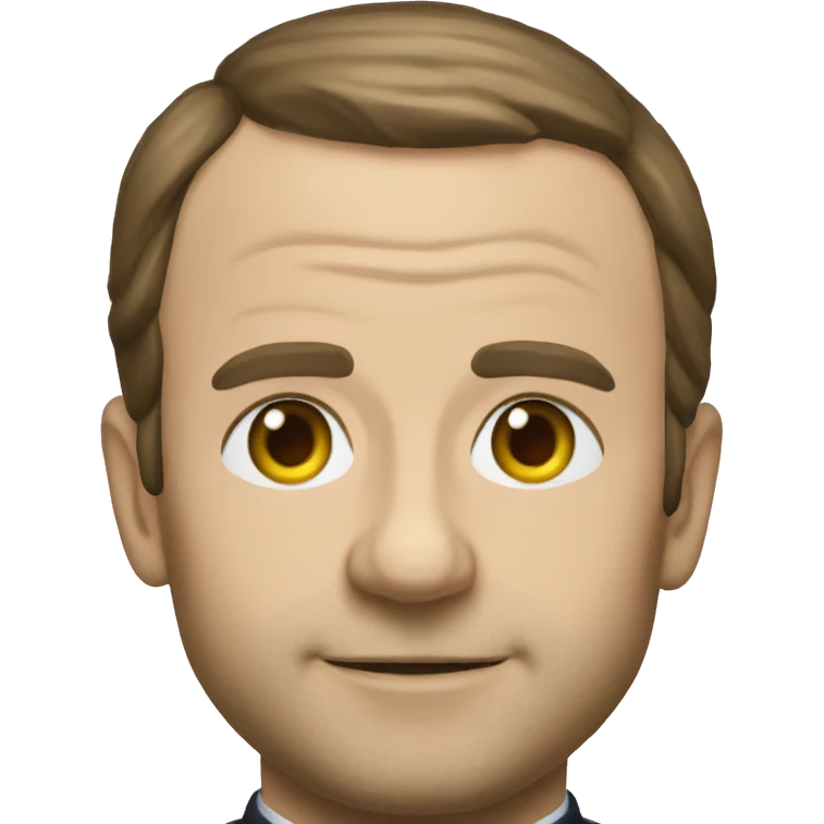 Macron en appel emoji