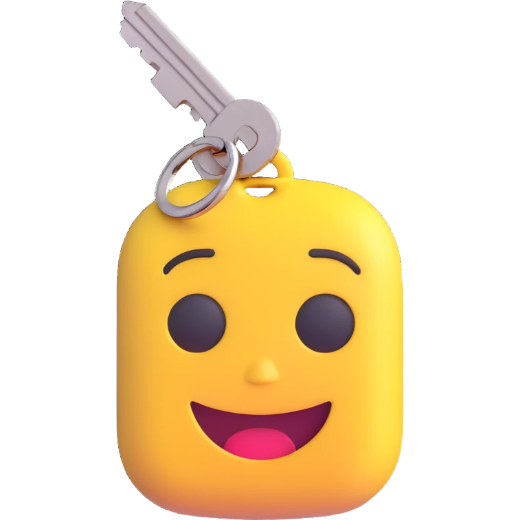 car key, 3D emoji style emoji