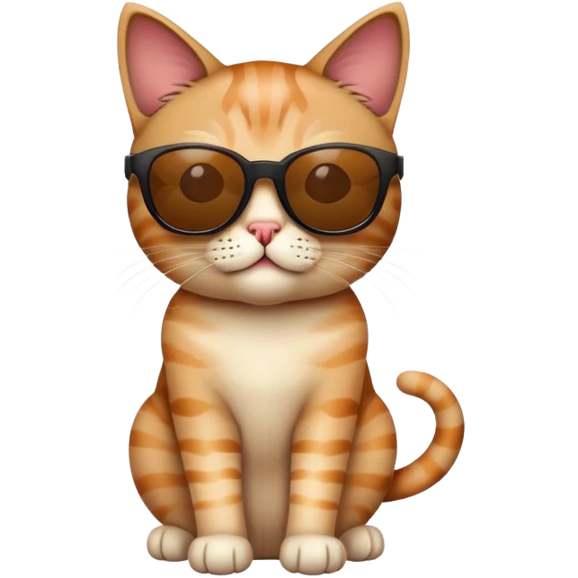 Cat wearing sunglasses emoji