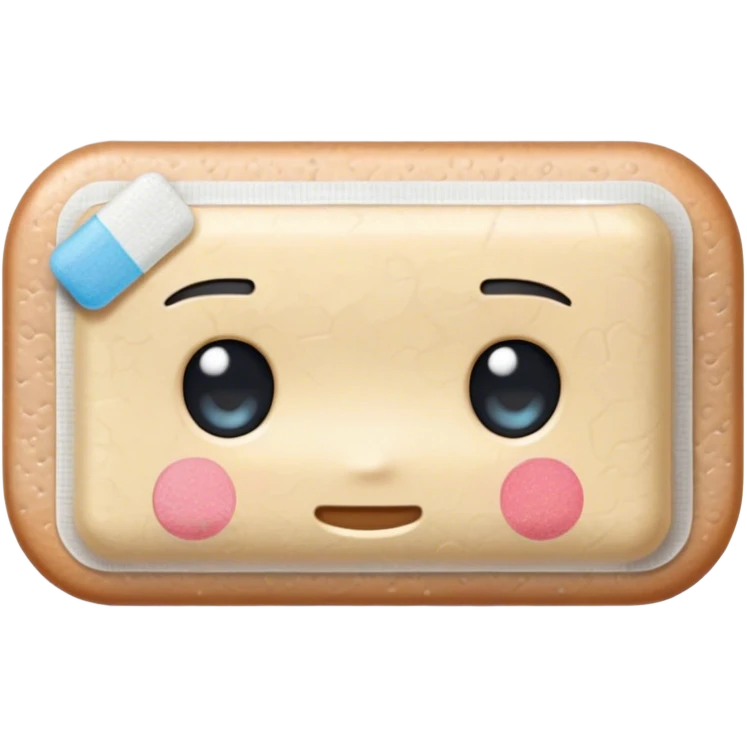 Bandaid places on forehead  emoji
