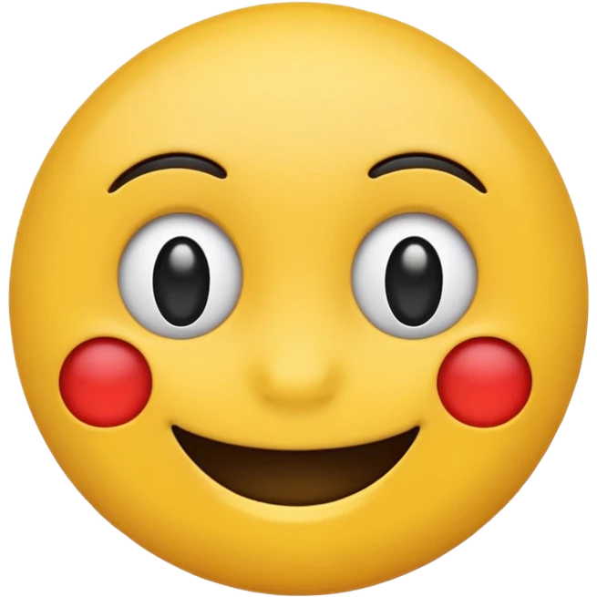 Black and smilying emoji emoji