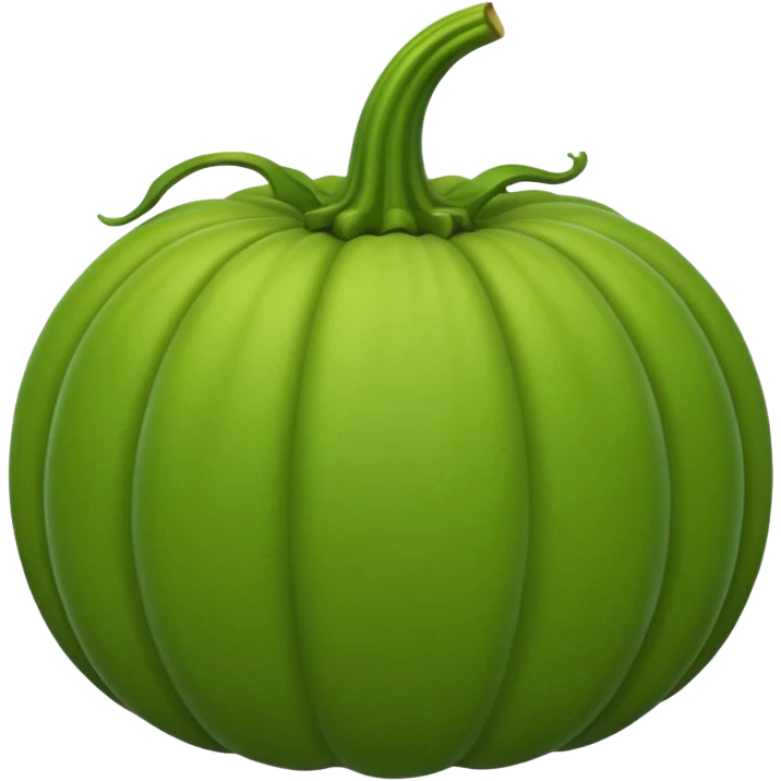 Green pumpkin emoji
