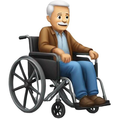 Old man in wheelchair  emoji