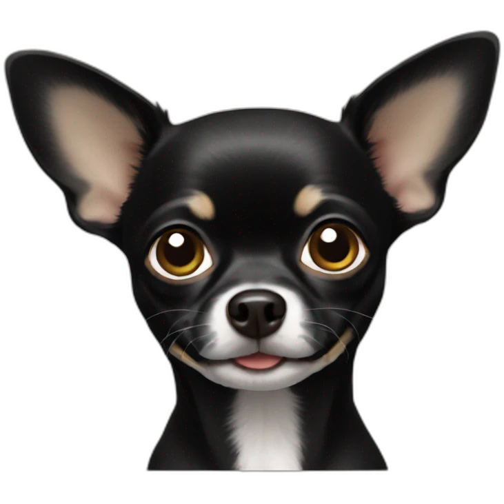 black chihuahua emoji