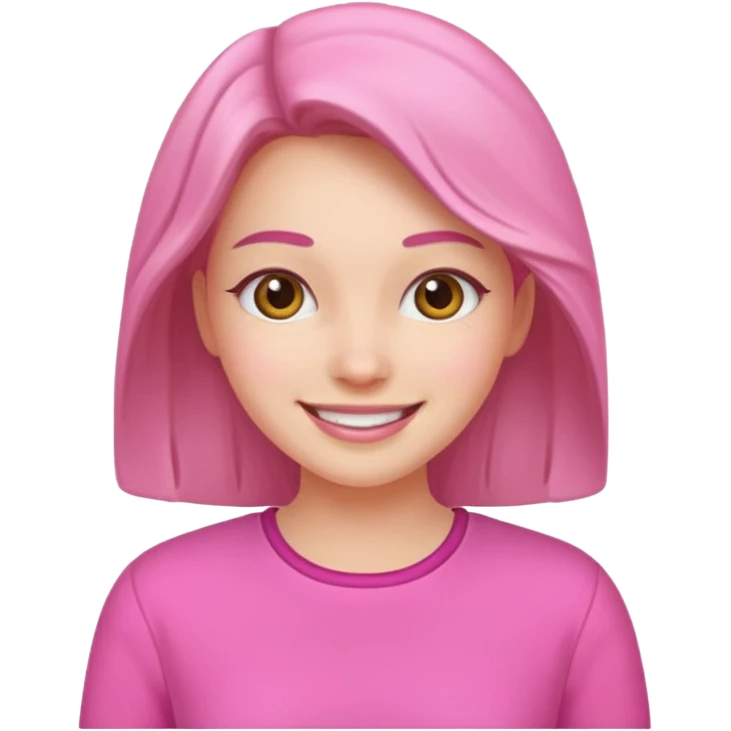 Single women with pink emoji