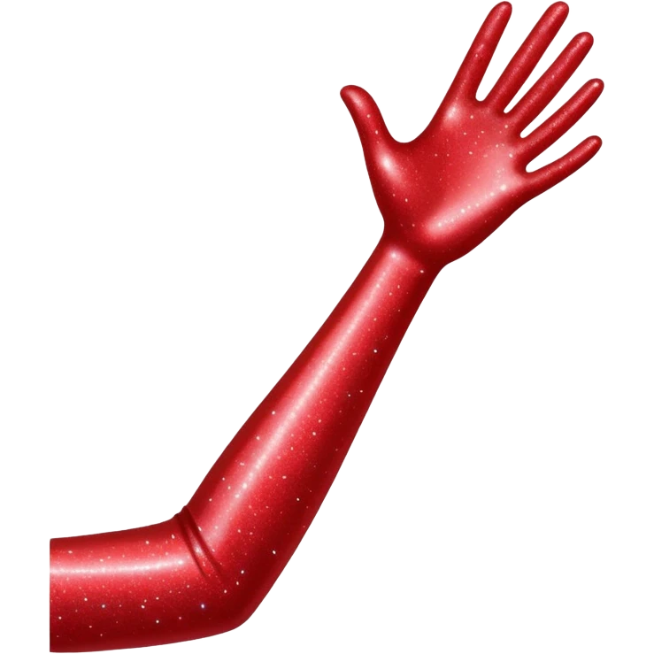 red glitter ARM emoji