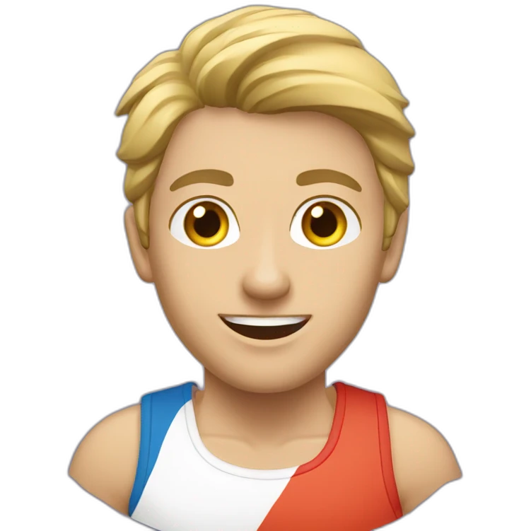 Caucasian runner emoji