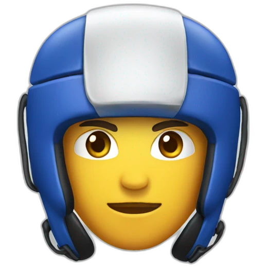 Samsung emoji wearing headgear and preparing for sparring  emoji