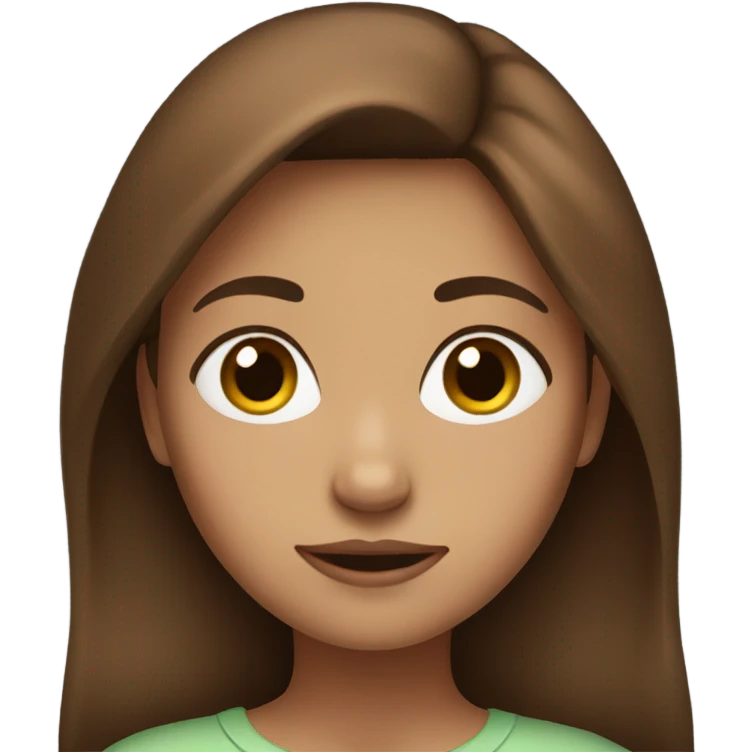 brown-haired girl emoji