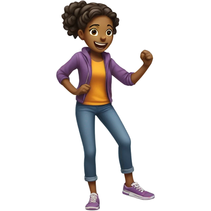 Manic girl emoji
