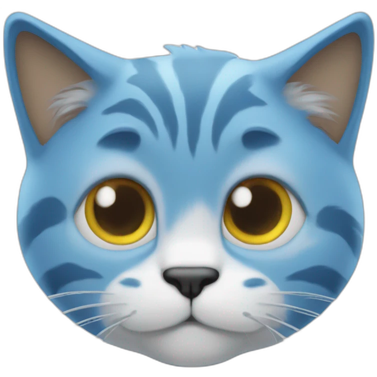 Blue Smurf cat emoji