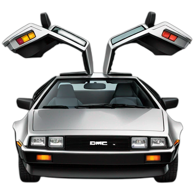 1981 delorean dmc 12 emoji