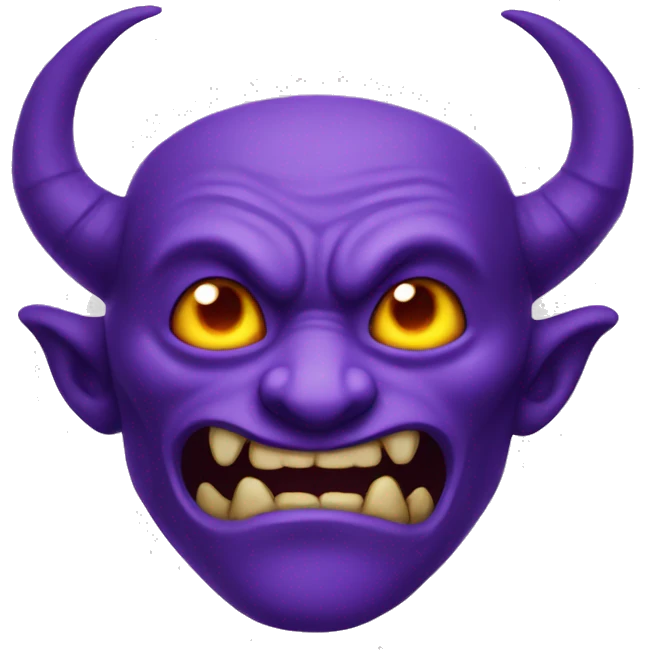 purple demon emoji