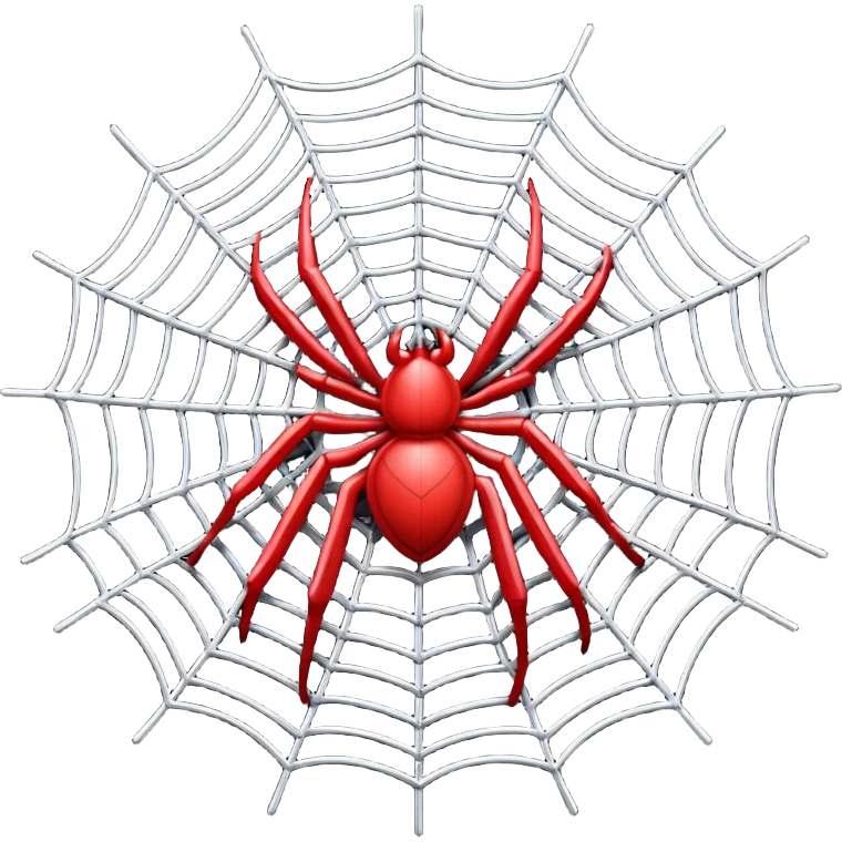 red spider web emoji