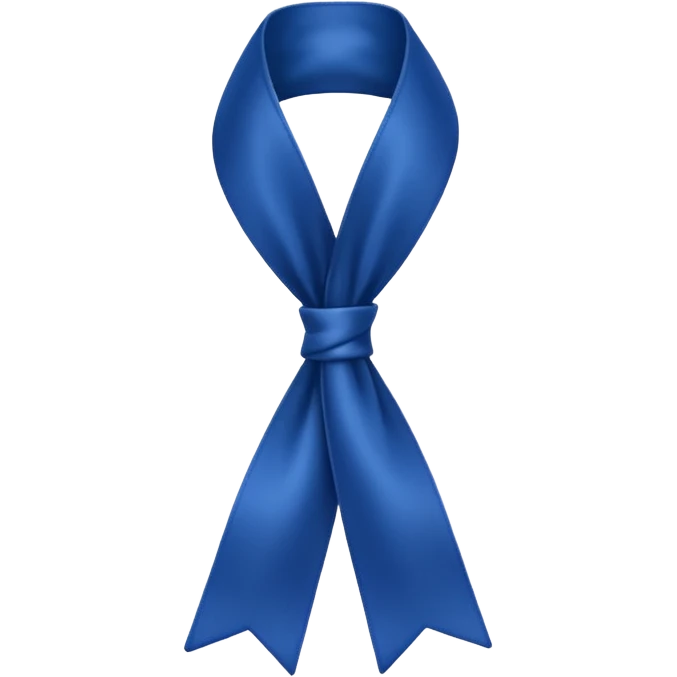 Laço azul escuro emoji