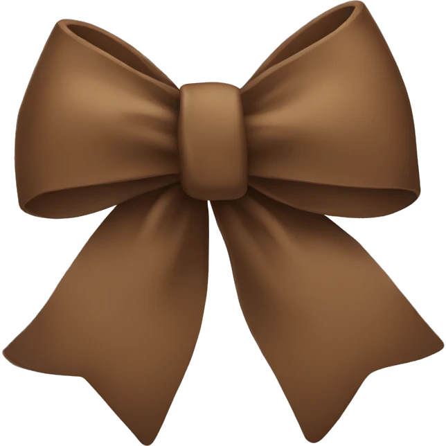 Brown bow emoji