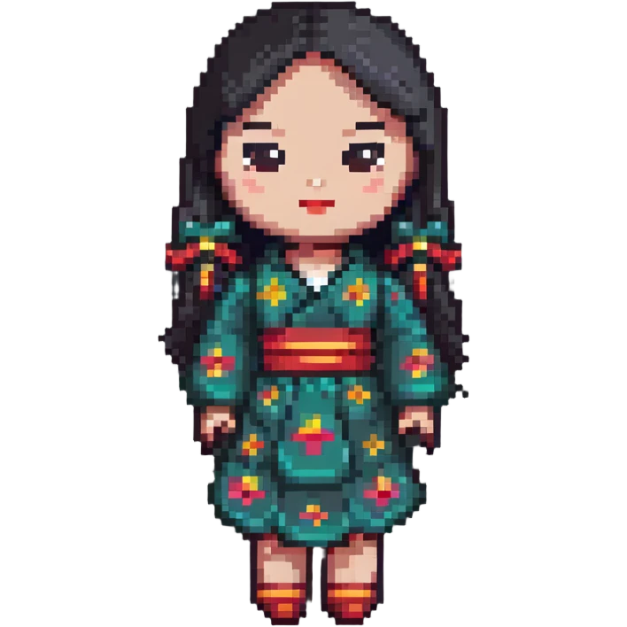 Asian woman doll emoji