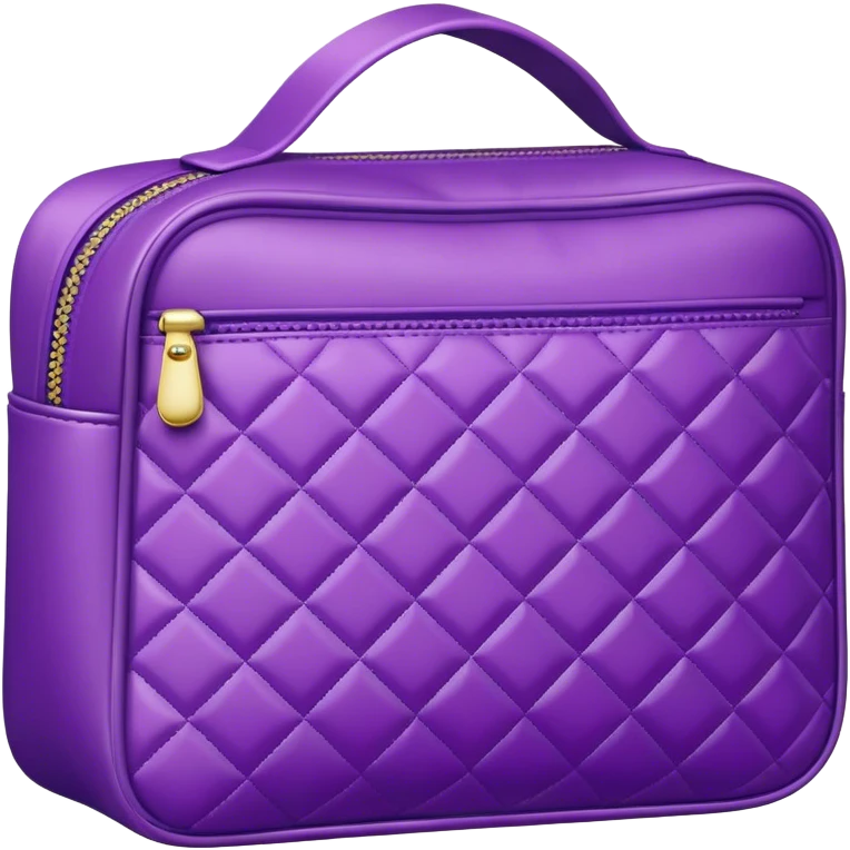 violet cosmetic bag emoji