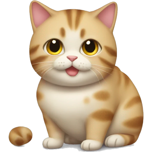 Chubby cat emoji