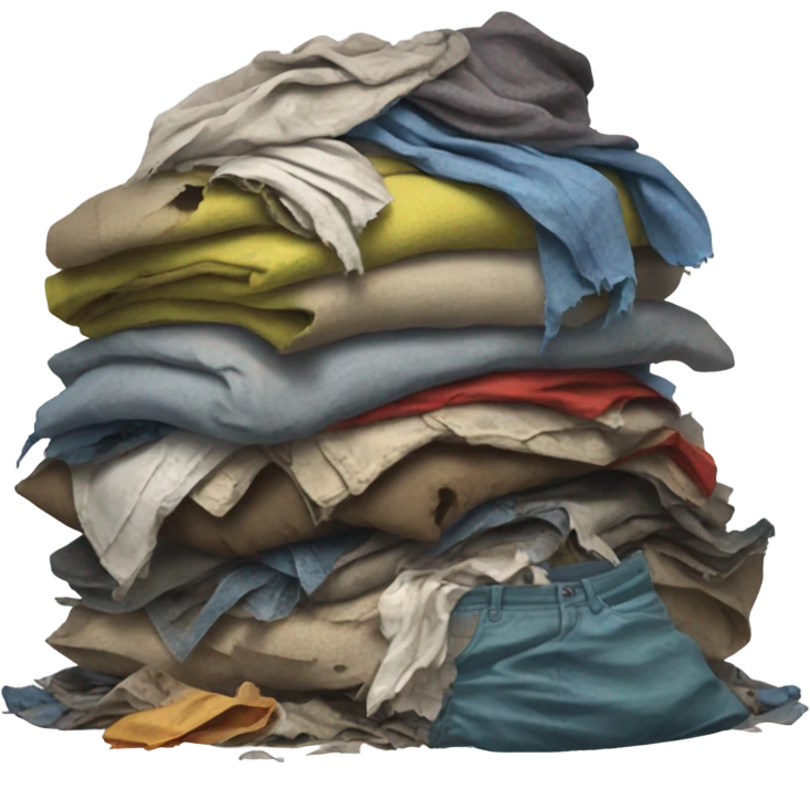 pile of ripped rotten clothes emoji
