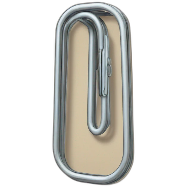 big size paper clip emoji