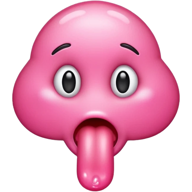 Hot tongue licking emoji emoji