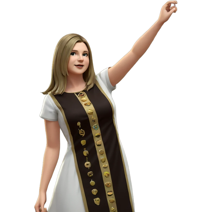 girl in dress by tree emoji