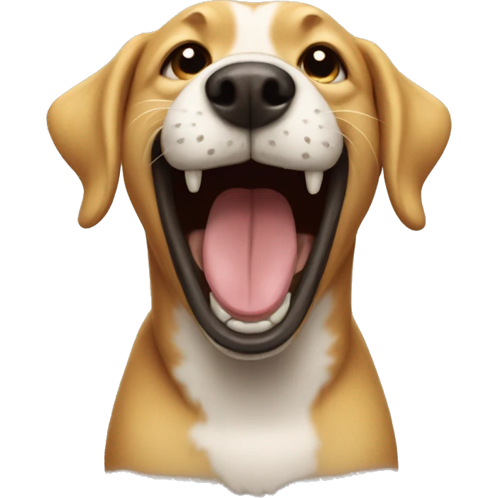 laughing dog emoji
