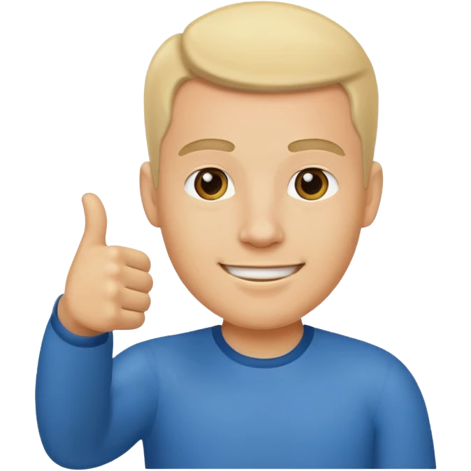 ligth man giving thumbs up full body emoji