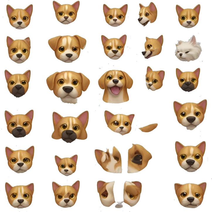 Half Cat Half Dog emoji