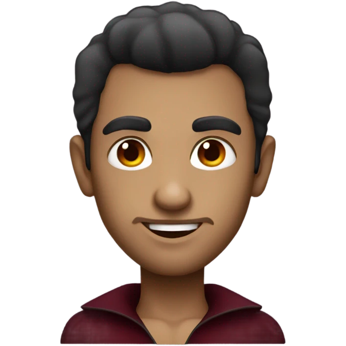 handsome burgundy vampire  emoji