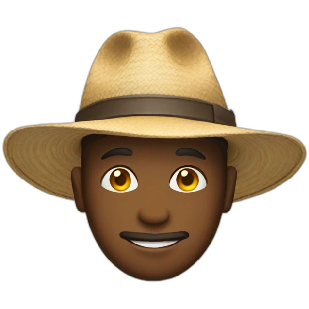 Traveler with hat emoji