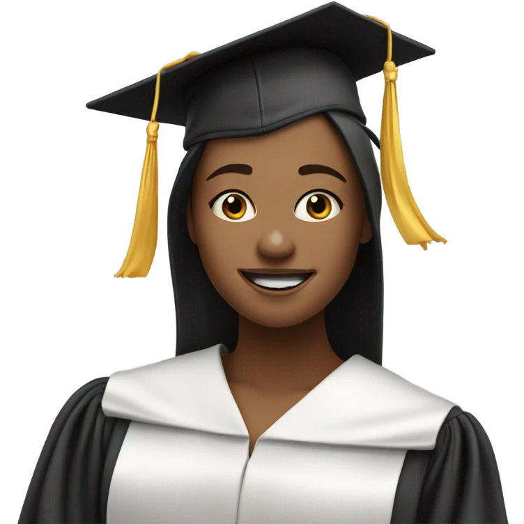 Graduated white girl crying emoji