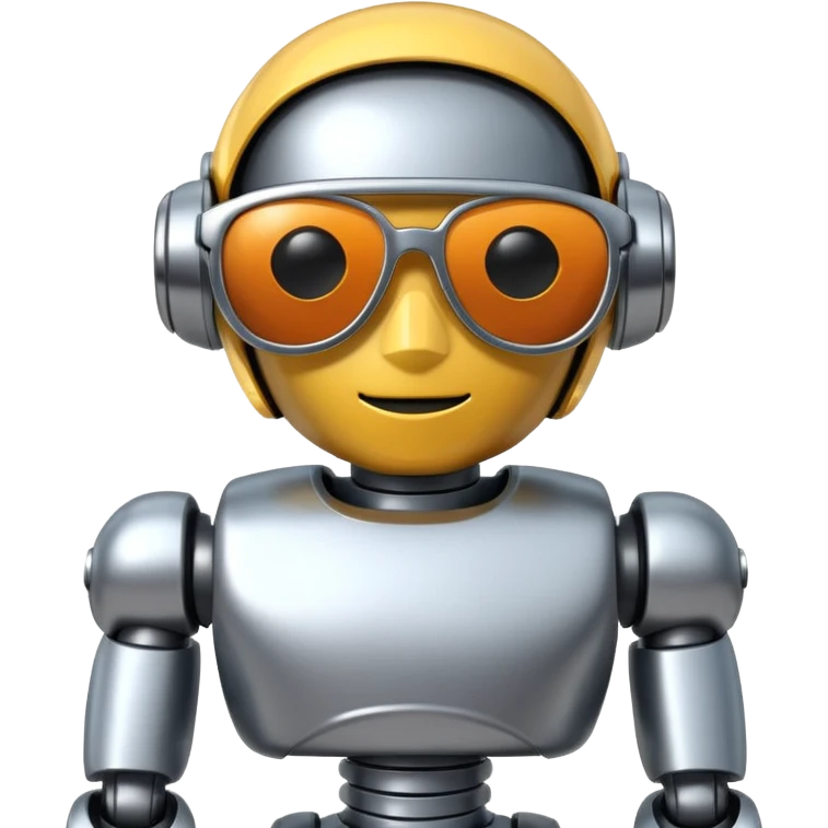 Robot with sun glasses emoji