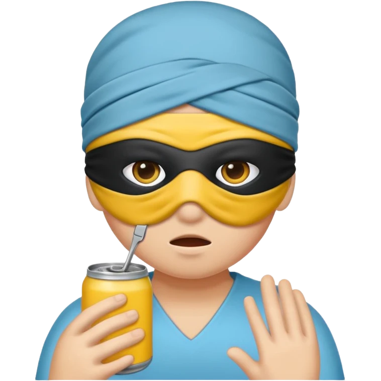 Blindfolded can not see emoji