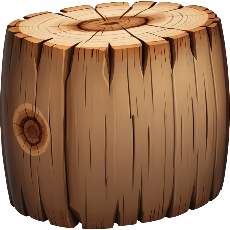 One wood log emoji